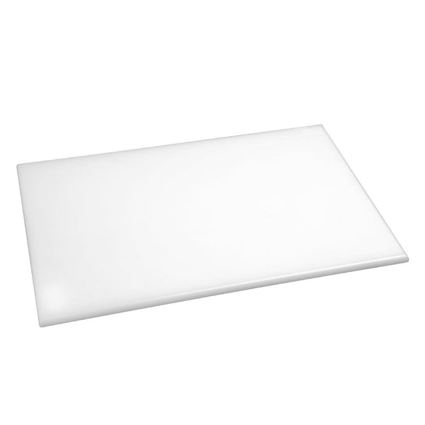 Hygiplas High Density Chopping Board White - 450x300x12mm J016 - Whisk Hospitality - J016