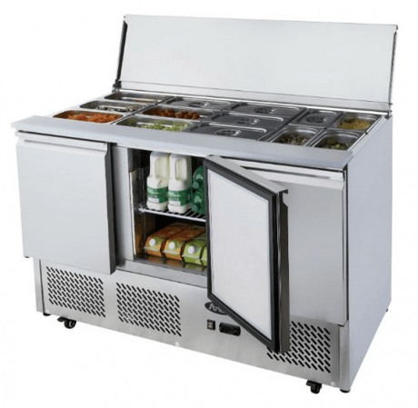 Atosa 3 DOORS SLIDING LID SALADETTE FRIDGE 1365 MM ESL3850 - Whisk Hospitality - ESL3850