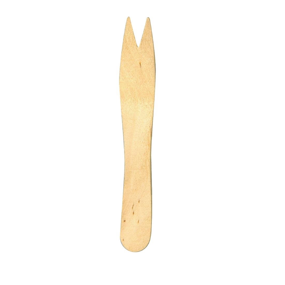Fiesta Compostable Wooden Chip Fork (Pack 1000) CD901 - Whisk Hospitality - CD901