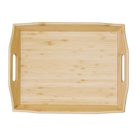 Olympia Bamboo Butler Tray Small 290x381x55mm GM249 - Whisk Hospitality - GM249