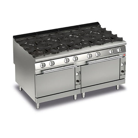 BARON 8 Burner Gas Cook Top With 2 Gas Ovens - Whisk Hospitality - Q70PCF/G1605