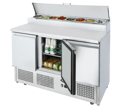 Atosa 3 DOORS OPEN TOP SALADETTE FRIDGE 1365 MM ESL3853 - Whisk Hospitality - ESL3853