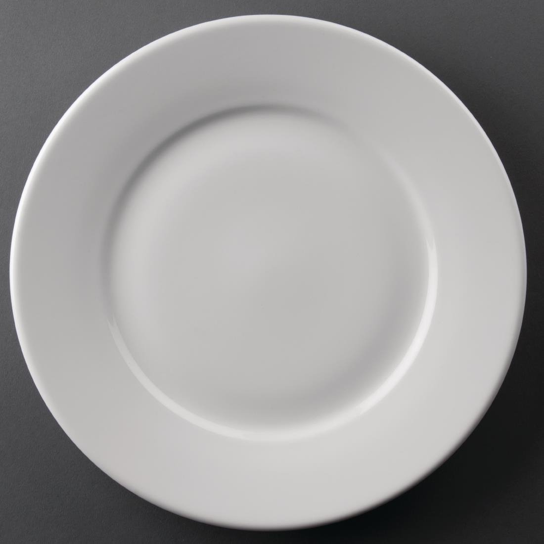 Olympia Athena Wide Rimmed Plate - 254mm (Box 12) CC209 - Whisk Hospitality - CC209