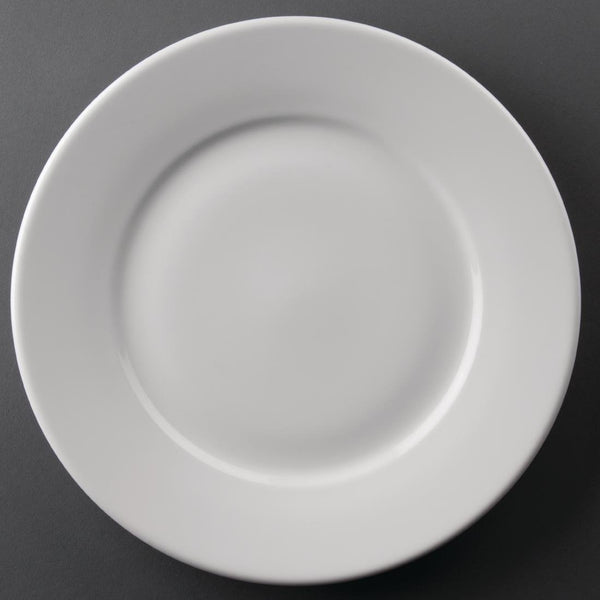 Olympia Athena Wide Rimmed Plate - 254mm (Box 12) CC209 - Whisk Hospitality - CC209