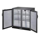Polar G - Series Back Bar Cooler with Double Solid Hinged Doors Black - 850mm GE998 - A - Whisk Hospitality - GE998-A
