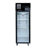 Single Glass Door Upright Fridge Black Stainless Steel - SUCG500B - Whisk Hospitality - SUCG500B