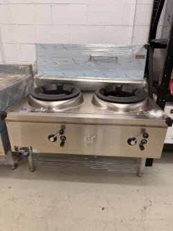 Jasper JA-2CB-N Double Wok Range Chimney Burner - Whisk Hospitality - 3PA-2073-JA2CBN00025080028