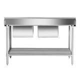 Right Inlet Double Sink Dishwasher Bench - DSBD7 - 1500R/A - Whisk Hospitality - DSBD7-1500R/A