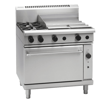 Waldorf 800 Series Rnl8616Gc 900Mm Gas Range Convection Oven Low Back Version - Whisk Hospitality - RNL8616GC
