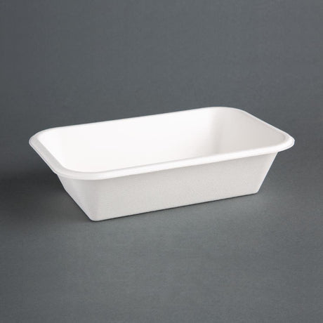 Fiesta Compostable Bagasse Tray - 32oz 8.5 x 5.5 (Pack 50) DW349 - Whisk Hospitality - DW349