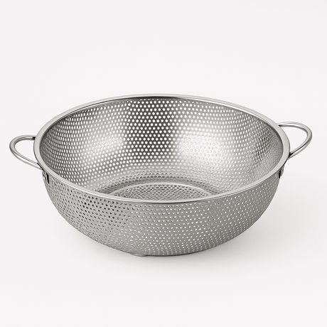 Fine Colander - Perforated - with Ear- S/S - Multiple Use - 345mm(˜) - Whisk Hospitality - 417228