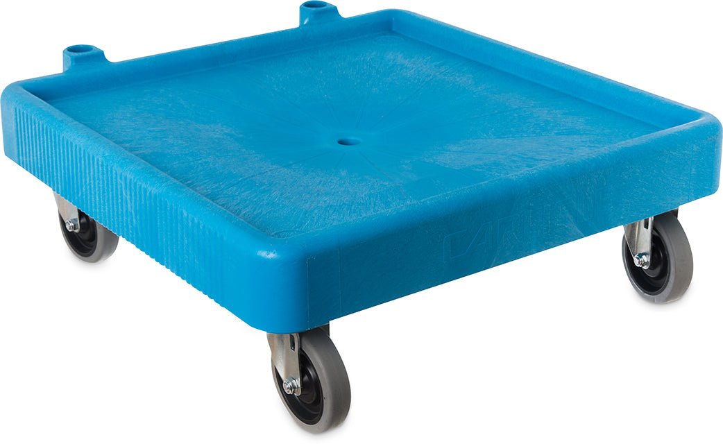 C223614 Carlisle E-Z Glide Blue Warewashing Rack Dolly without Handle 572mm x 572mm x 203mm - Whisk Hospitality - C223614