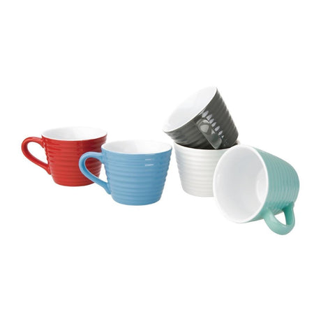 Olympia Cafe Mug Aqua Ripple - 230ml (Box 6) DH640 - Whisk Hospitality - DH640