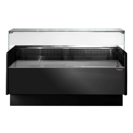 Tecnodom Serie MR80 Black 1520mm Wide Deli Display with Storage and Castors - TDMR - 0815B - Whisk Hospitality - TDMR-0815B
