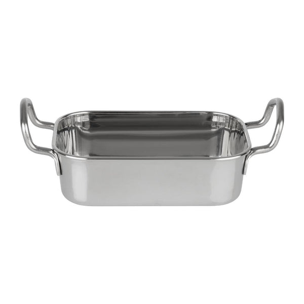 Olympia Table Presentation Rectangular Dish Stainless Steel - 140x90mm HY122 - Whisk Hospitality - HY122