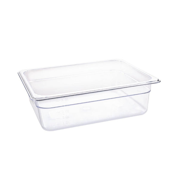 Vogue Clear Polycarbonate - GN 1/2 100mm U229 - Whisk Hospitality - U229