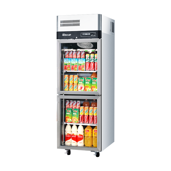 Turbo Air 2 Half Glass Door Upright Display Freezer 572L KF25-2G-N - Whisk Hospitality - KF25-2G-N