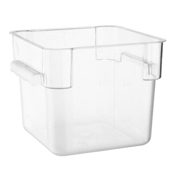 Hygiplas Polycarbonate Square Storage Container - 5.5Ltr HY402 - Whisk Hospitality - HY402