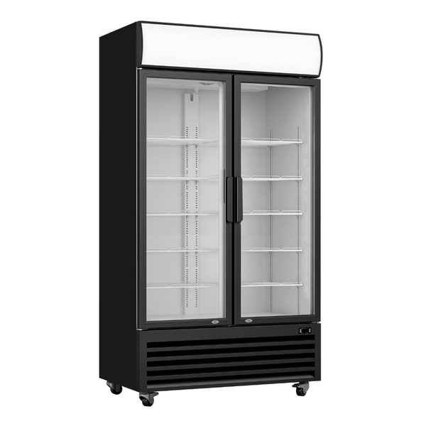 Thermaster Double Glass Door Colourbond Upright Drink Fridge LG-580BP - Whisk Hospitality - LG-580BP
