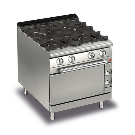 BARON 4 Burner Gas Cook Top With Electric Oven Q70PCF/GE8005 - Whisk Hospitality - Q70PCF/GE8005