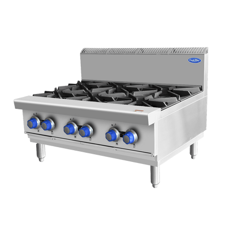 Cookrite OPEN 6 BURNER COOK TOPS LPG AT80G6B - C - LPG - Whisk Hospitality - AT80G6B-C-LPG