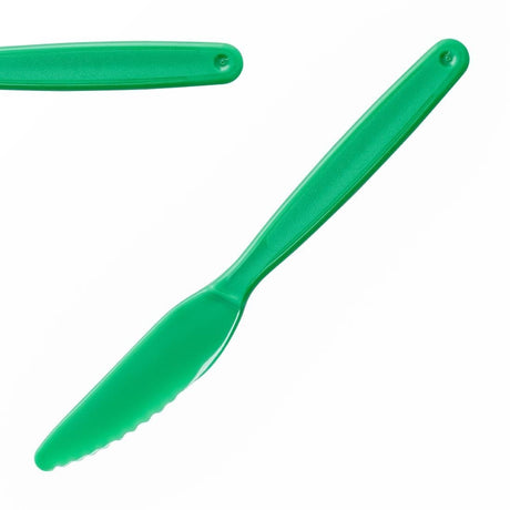 Olympia Kristallon Polycarbonate Knife Green - 180mm (Pack 12) DL116 - Whisk Hospitality - DL116