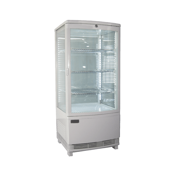 Exquisite Four Sided Glass Counter Top Display Fridge with LED - CTD78LED - Whisk Hospitality - CTD78-LED