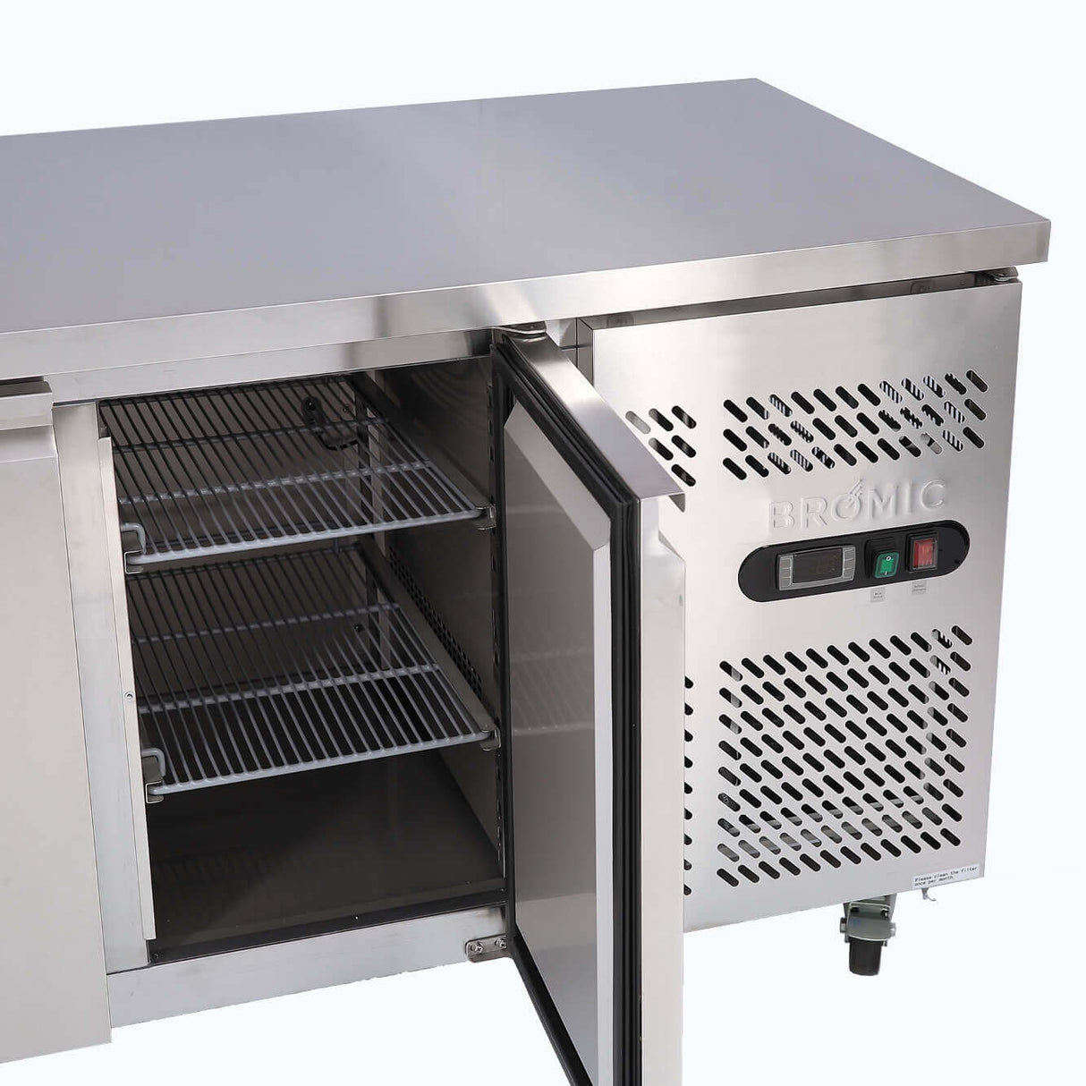 Bromic Under Bench Freezer - 282L - 2 Doors - Stainless Steel - Whisk Hospitality - UBF1360SD-NR