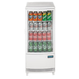 Polar C - Series Energy Efficient Curved Door Display Fridge White - 86Ltr CX576 - A - Whisk Hospitality - CX576-A