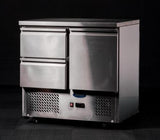 Atosa 2 DOORS TABLE SALADETTE FRIDGE 900 MM ESL3801 - Whisk Hospitality - ESL3801