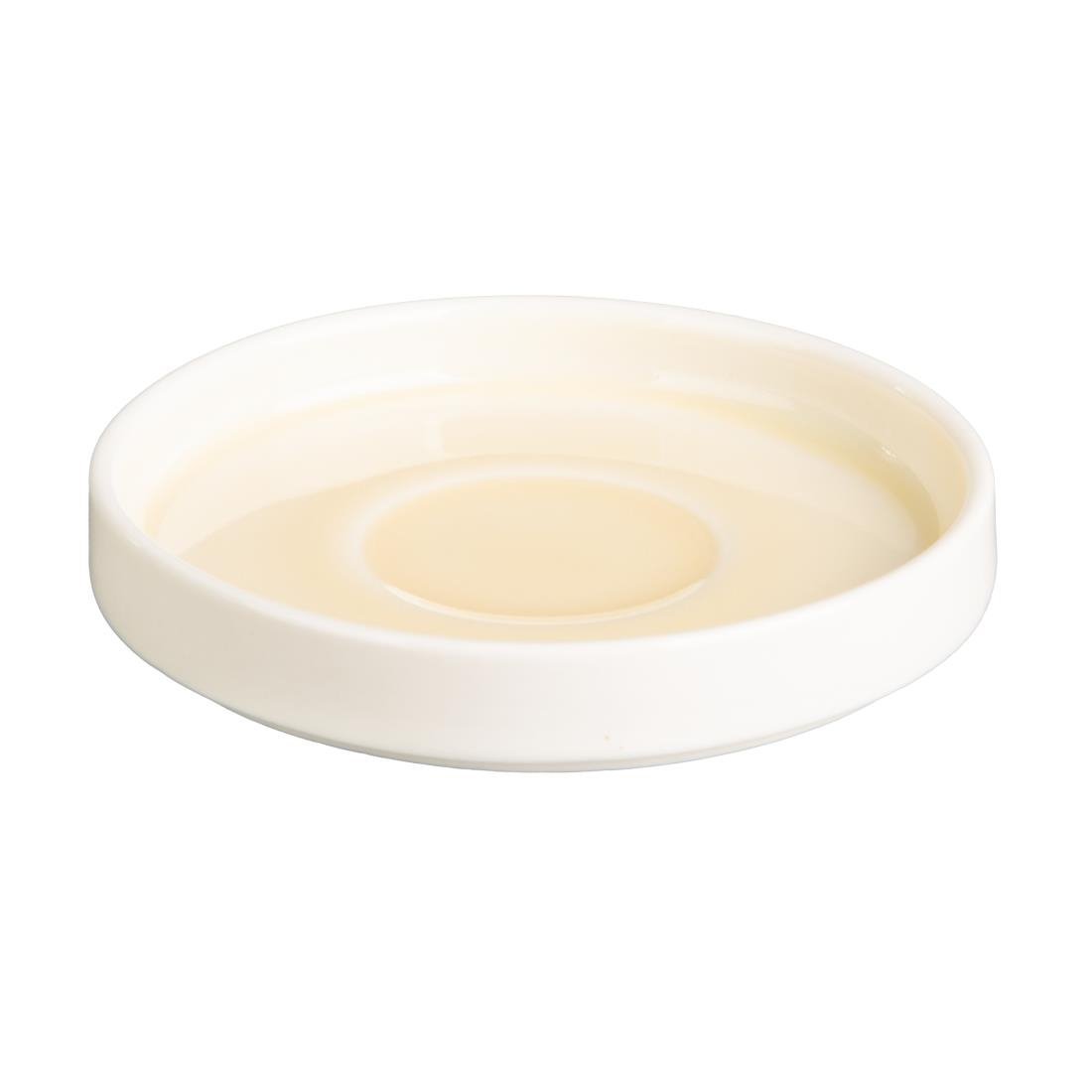 Olympia Fondant Saucer Lemon - 115mm 4 1/2" for CU422 (Box 6) CU423 - Whisk Hospitality - CU423