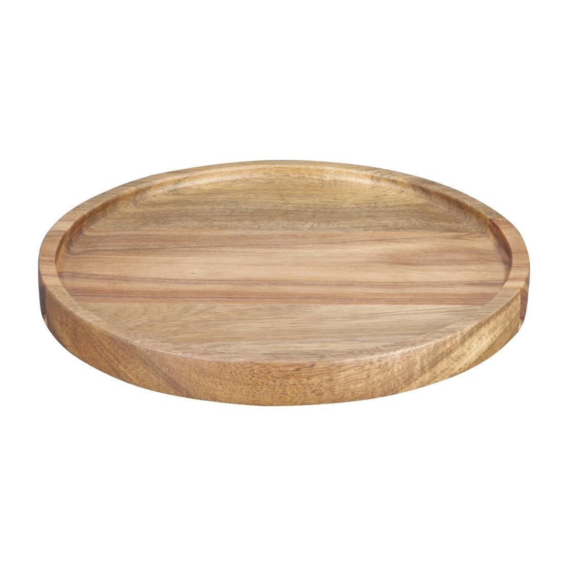 Olympia Acacia Round Plate - 200mm FT611 - Whisk Hospitality - FT611