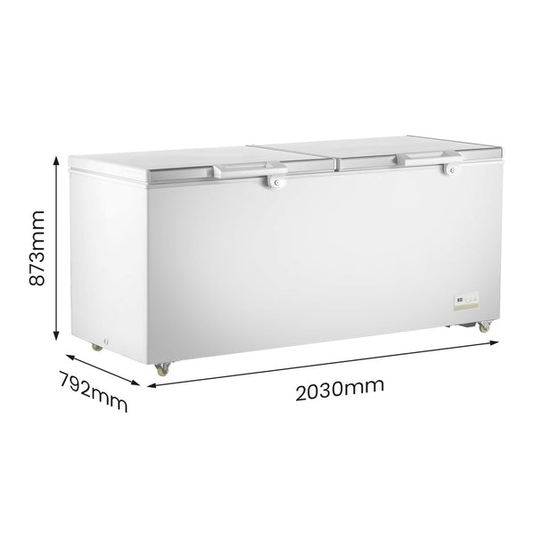 Thermaster 750L Chest Freezer with Stainless Steel Lid - BD750F - Whisk Hospitality - BD750F