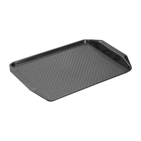 Olympia Kristallon Handled Fast Food Tray Black - 435x305x30mm HY809 - Whisk Hospitality - HY809