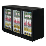 Polar G - Series Back Bar Cooler with 3 Sliding Doors 330Ltr GL006 - A - Whisk Hospitality - GL006-A