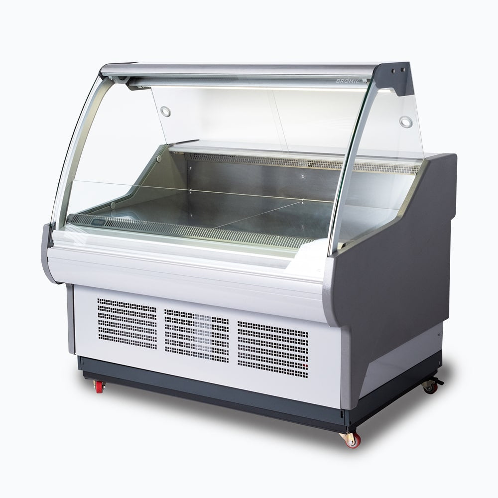 Bromic Curved Glass Deli Display - 1330mm - Whisk Hospitality - DD1250CG-NR