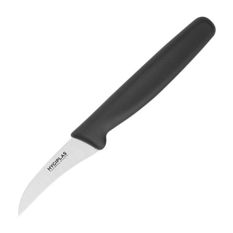 Hygiplas Peeling Knife Black - 2 1/2" CF899 - Whisk Hospitality - CF899