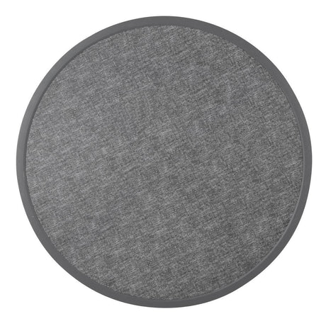 Bolero Black Brushed Mix Outdoor Fibre Glass Table Top Square Grey Trim Rnd580mm DL489 - Whisk Hospitality - DL489