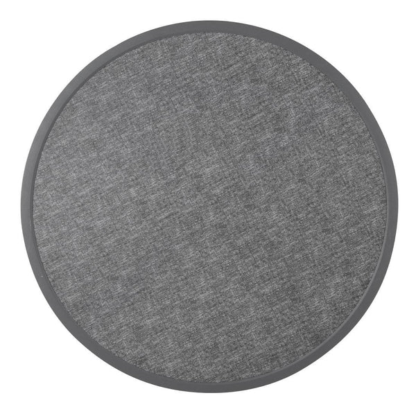 Bolero Black Brushed Mix Outdoor Fibre Glass Table Top Square Grey Trim Rnd580mm DL489 - Whisk Hospitality - DL489