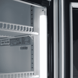 Bromic Upright Display Fridge - 960L - 2 Doors - Flat Glass - Cassette - White - Whisk Hospitality - GM1000LWCAS