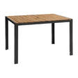 Bolero Steel & Acacia Table - 1200x800mm DS153 - Whisk Hospitality - DS153