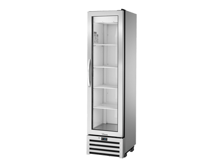 True Refrigeration Super Slimline Upright Foodservice Refrigerator 1 Full Glass Swing Door - T - 11G - HC - FGD01 - Whisk Hospitality - T-11G-HC-FGD01
