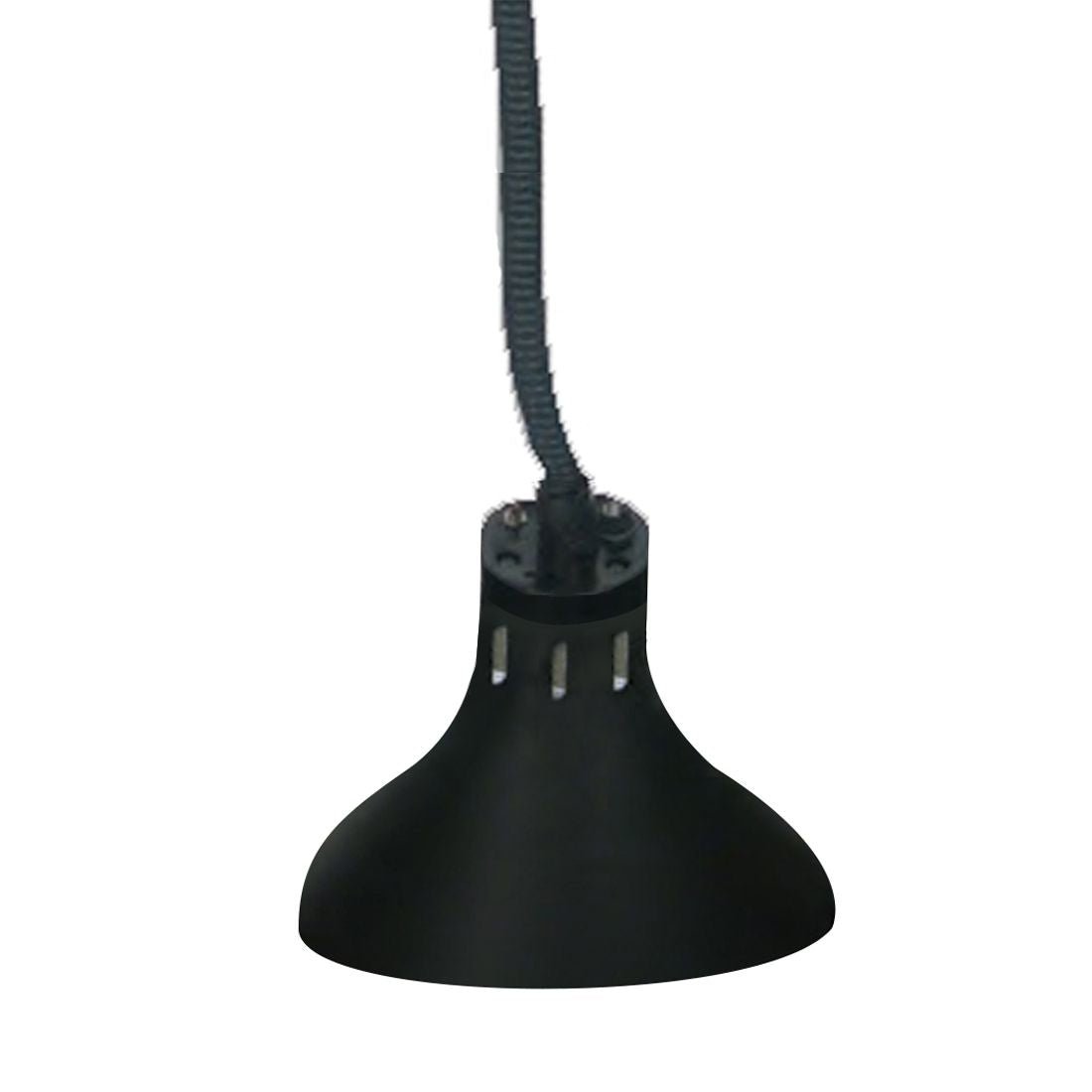 Pull down heat lamp black 290mm Round HYWCL14 - Whisk Hospitality - HYWCL14