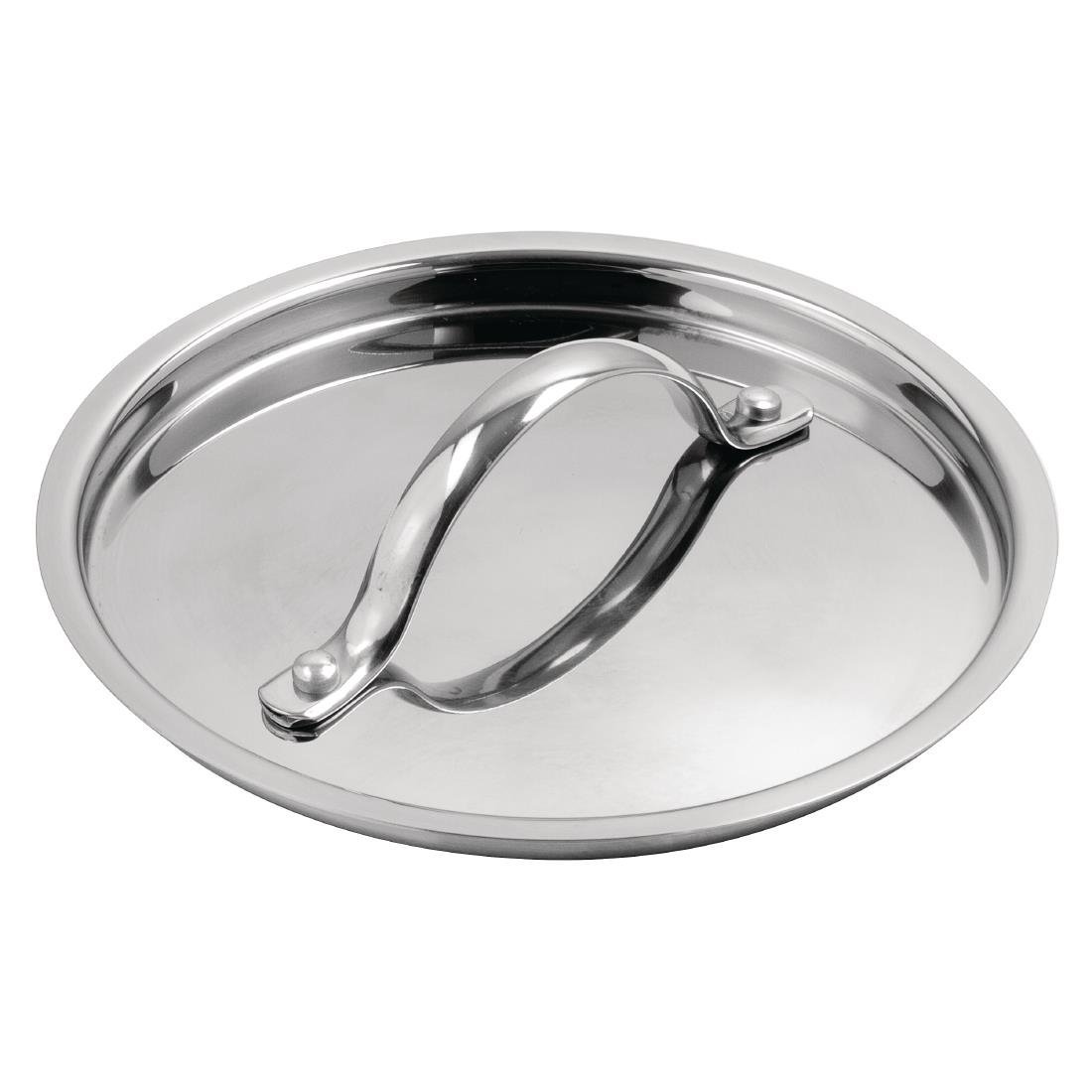 Vogue Lid St/St - 160mm 6" Y423 - Whisk Hospitality - Y423