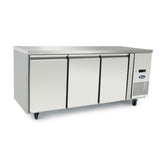 Atosa UNDERBENCH THREE DOOR COOLING FRIDGE TABLE 1795 MM EPF3432 - Whisk Hospitality - EPF3432