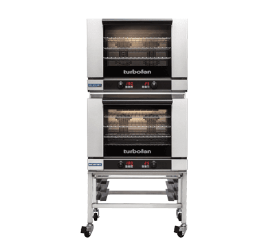 Turbofan E28T42 Full Size Electric Convection Ovens Touch Screen Control Double Stacked - Whisk Hospitality - E28T4/2