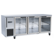 Thermaster Stainless Steel Triple Glass Door Workbench Fridge - TL1800TNG - 3D - Whisk Hospitality - TL1800TNG-3D