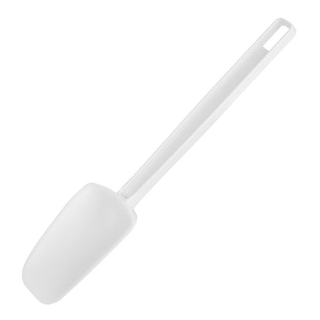 Vogue Rubber Spoon White - 254mm 10" J078 - Whisk Hospitality - J078