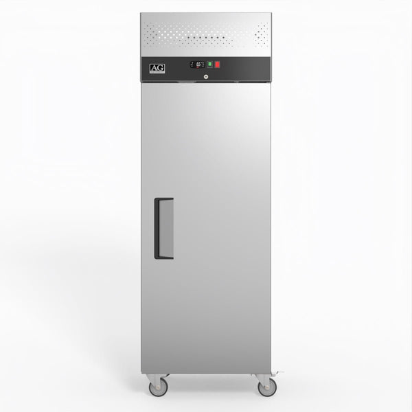AG 429 Litre Upright Single Stainless Steel Door Freezer GNX400BT - Whisk Hospitality - GNX400BT