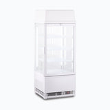 Bromic Countertop Fridge - 78L - 1 Door - Flat Glass - White - Whisk Hospitality - CT0080G4LW-NR